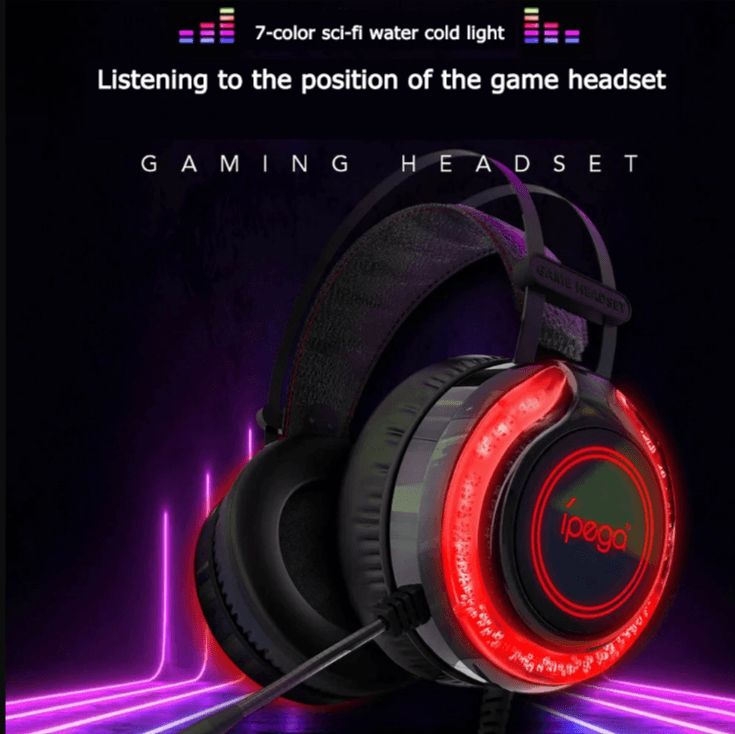 IPEGA GAMING HEADSET FOR PS5/P4 SERIES/X-ONE SERIES/N-SWITCH/N-SWITCH LITE/MOBILE/TABLETS/PC (PG-R015) - DataBlitz