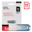 SANDISK ULTRA FLAIR USB 3.0 FLASH DRIVE 64GB (BLUE) - DataBlitz