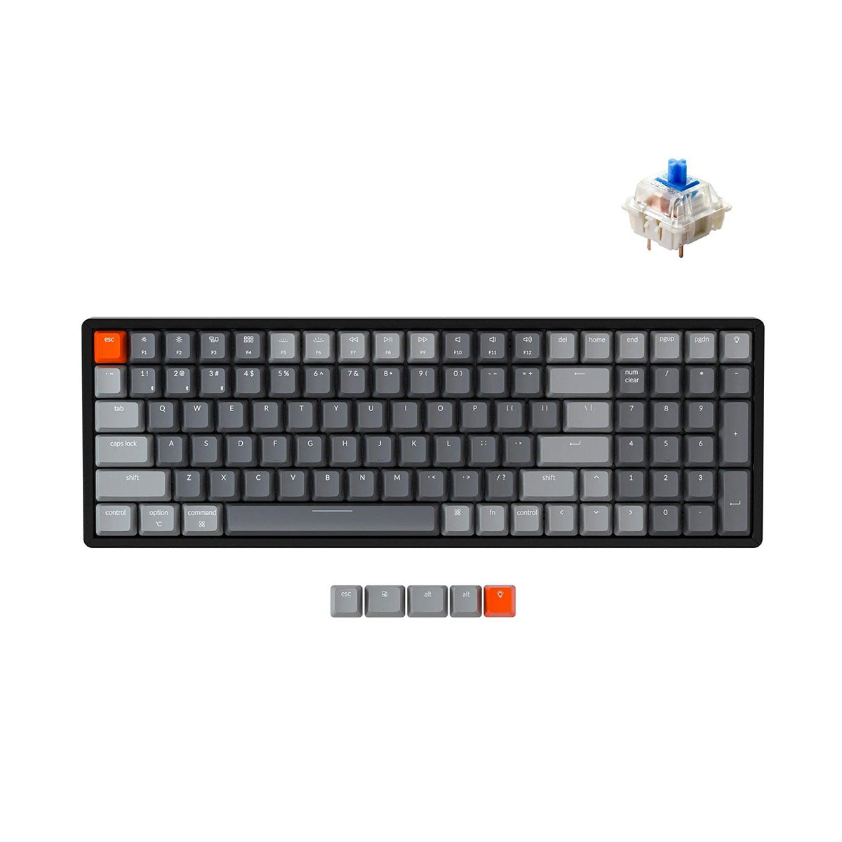 Keychron K4 V2 RGB Backlight Aluminum Hot-Swappable 96% Wireless Mechanical Keyboard