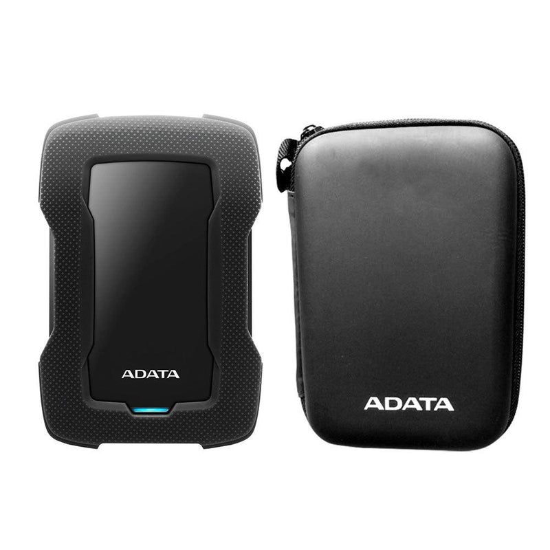 ADATA HD330 SHOCK-PROOF EXTERNAL HARD DRIVE 1TB (BLACK) + ADATA HARD CASE - DataBlitz