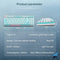 E-YOOSO Z-19 Single Light 94 Keys Hot Swappable Mechanical Keyboard White/Blue (Brown Switch) - DataBlitz