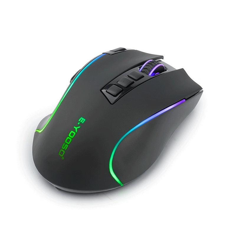 E-Yooso X-11 RGB Ergonomic Wireless Gaming Mouse (Black) - DataBlitz