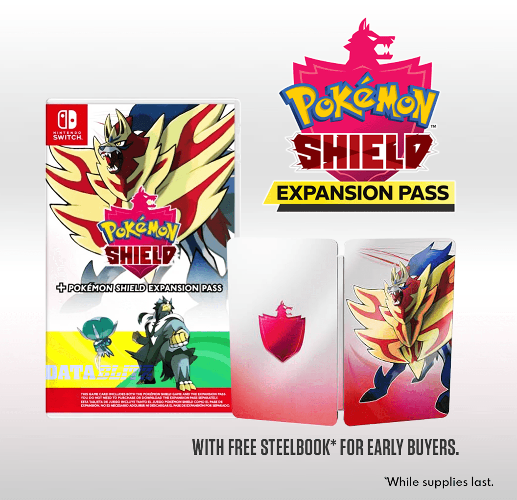 Nintendo Switch Pokemon Shield + Pokemon Shield Expansion Pass