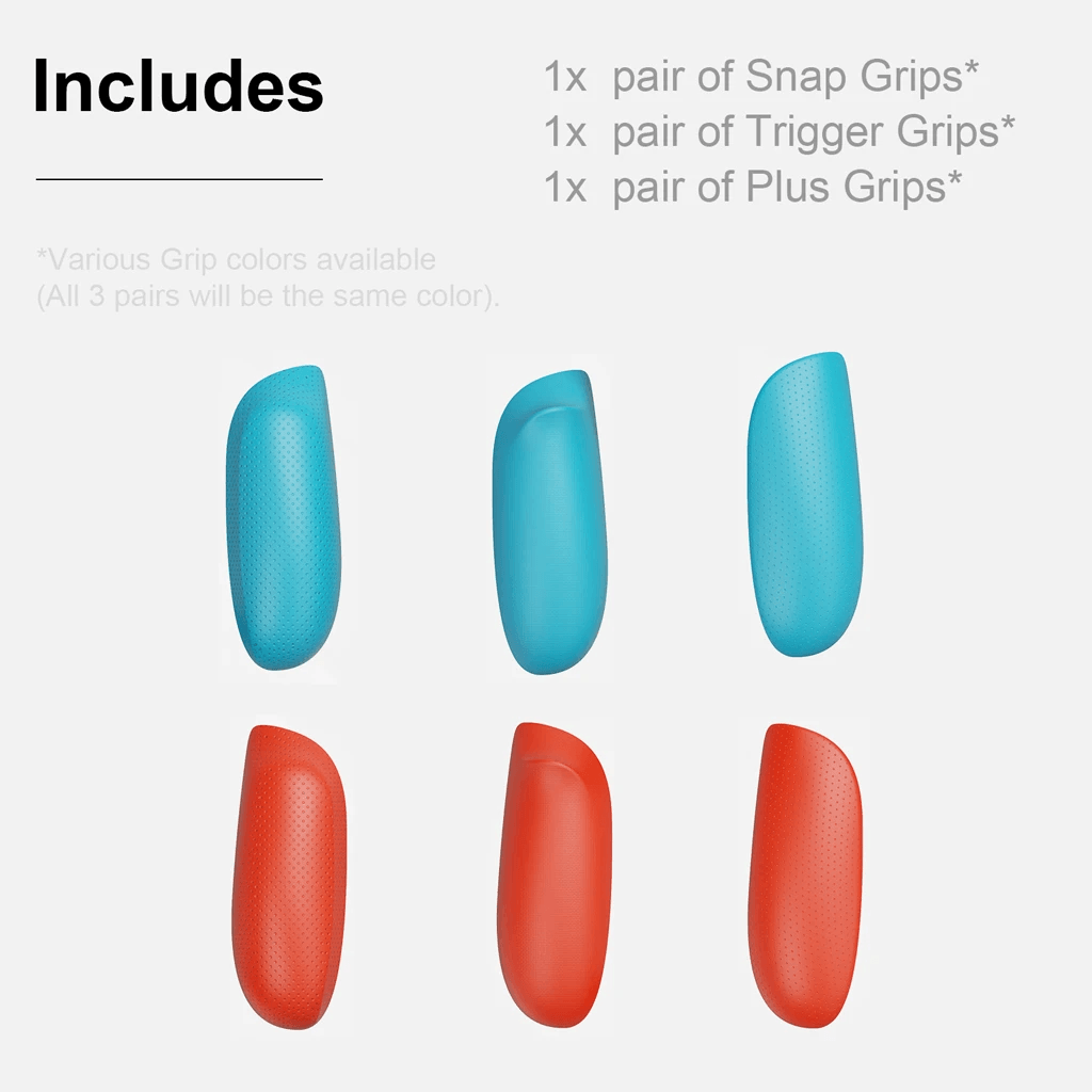 SKULL & CO. NSW GRIP SET FOR GRIP CASE NEON RED/NEON BLUE (NSGRIP-RB) - DataBlitz