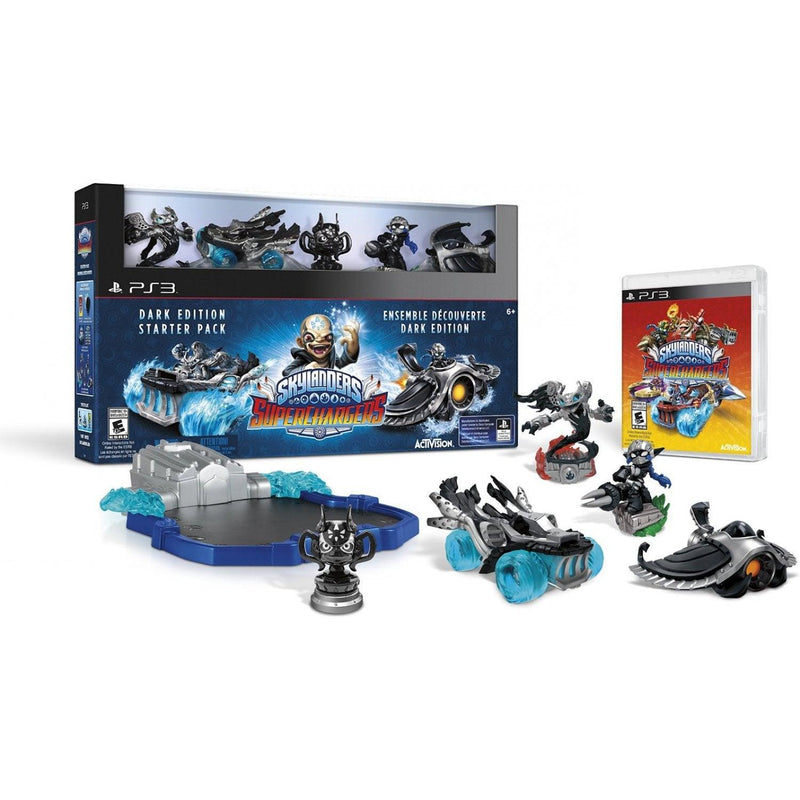 PS3 SKYLANDERS SUPERCHARGERS DARK EDITION STARTER PACK ALL - DataBlitz