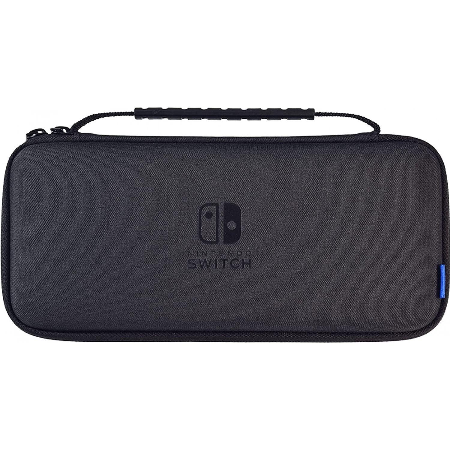 HORI NSW SLIM HARD POUCH PLUS FOR NINTENDO SWITCH / NINTENDO SWITCH OLED MODEL (BLACK) (NSW-810) - DataBlitz