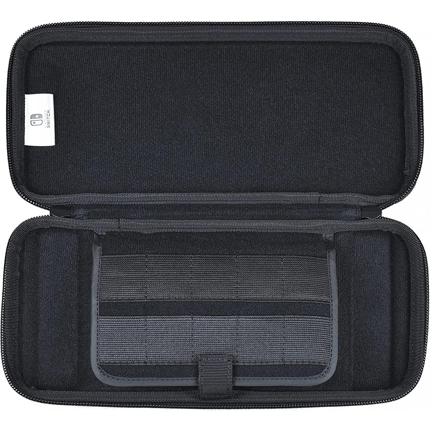 HORI NSW SLIM HARD POUCH PLUS FOR NINTENDO SWITCH / NINTENDO SWITCH OLED MODEL (BLACK) (NSW-810) - DataBlitz