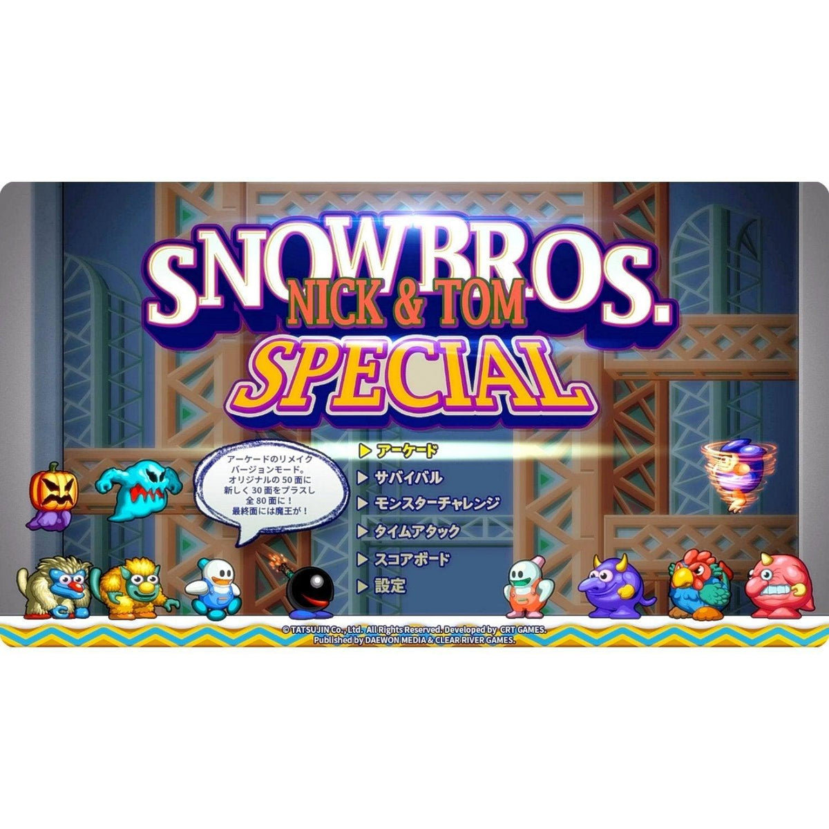 NINTENDO SWITCH SNOW BROS. NICK & TOM SPECIAL LIMITED EDITION