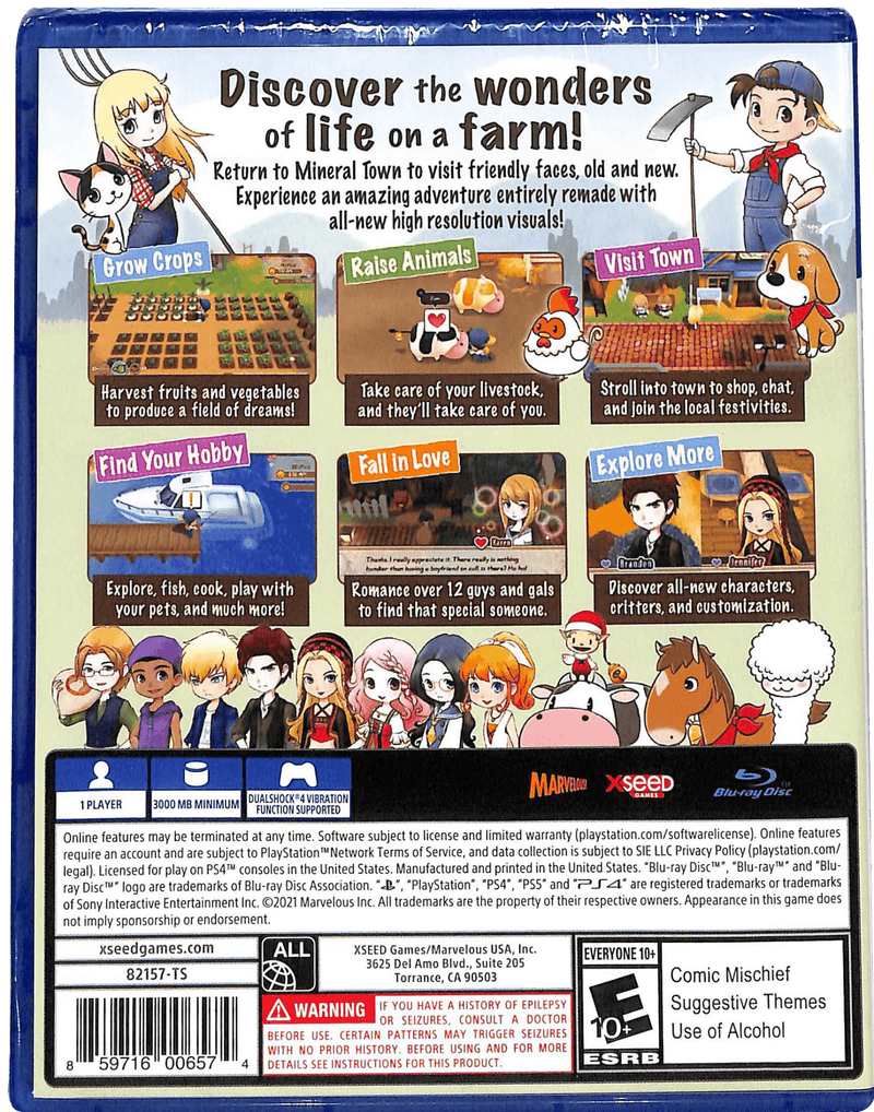 PS4 STORY OF SEASONS FRIENDS OF MINERAL TOWN ALL (US) - DataBlitz