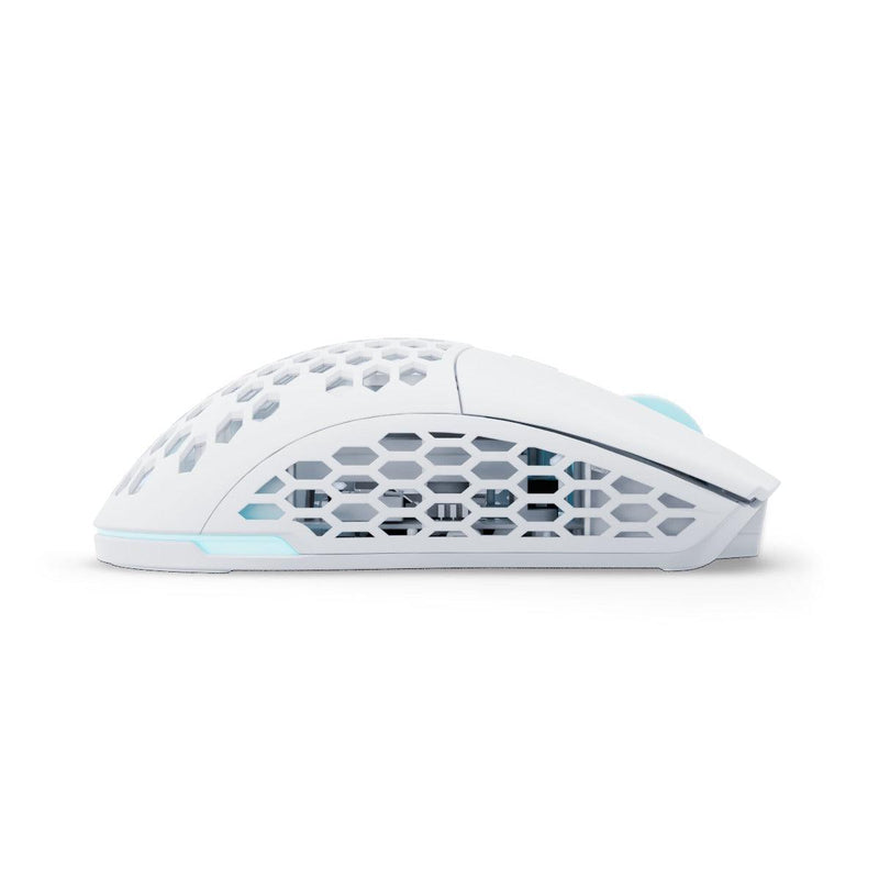PWNAGE Ultra Custom Symm 2 Wireless RGB Gaming Mouse Honeycomb Sides (White) (UC-S-2-H-W) - DataBlitz
