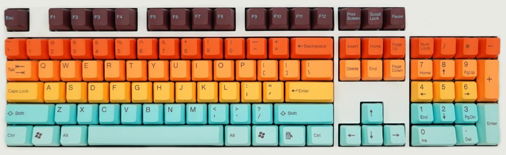 TAIHAO DOUBLE SHOT PBT KEYCAPS SET FOR CHERRY MX SWITCH (104-KEYS) (HAWAII) (C02RB602) - DataBlitz