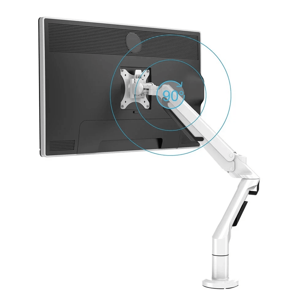 FLEXISPOT SINGLE MONITOR MOUNT 17-36 INCHES (WHITE) (MA8W) - DataBlitz
