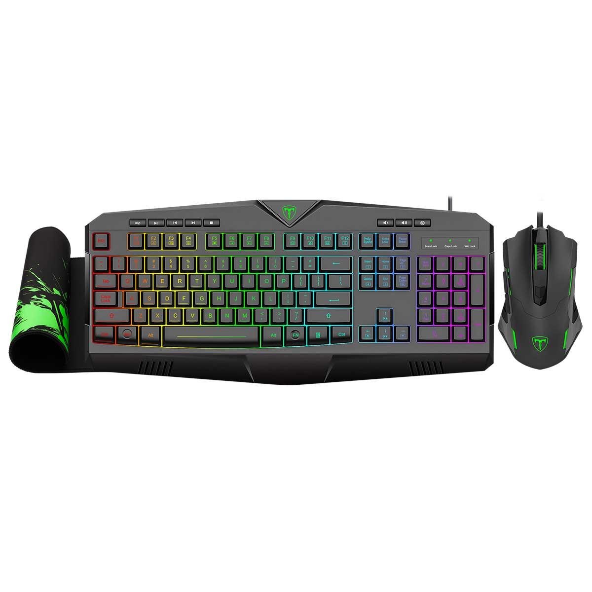 T-Dagger T-TGS006 3-in-1 Gaming Combo (Brigadier T-TGM206 Mouse/Submarine T-TGK205 Keyboard/T-TMP200 Lava-M Mouse Pad) - DataBlitz
