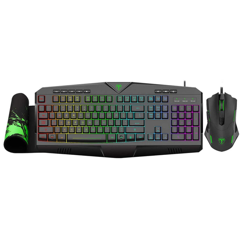 T-Dagger T-TGS006 3-in-1 Gaming Combo (Brigadier T-TGM206 Mouse/Submarine T-TGK205 Keyboard/T-TMP200 Lava-M Mouse Pad) - DataBlitz