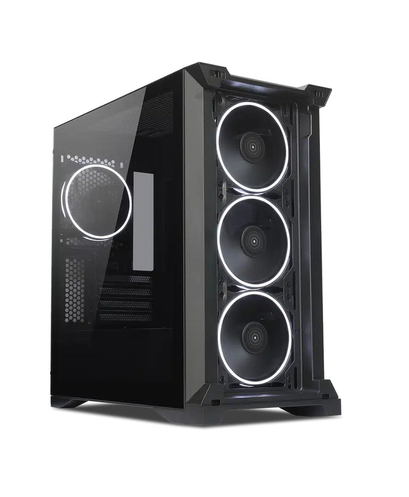 Tecware Vision M High Airflow MATX Dual Tempered Glass PC Case (Black)