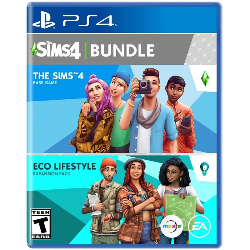 PS4 The Sims 4 Plus Eco Lifestyle Bundle ALL (US) (ENG/FR) - DataBlitz