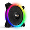 Darkflash DR12 Pro ARGB 120MM Double Ring RGB Cooling Fan (Single)
