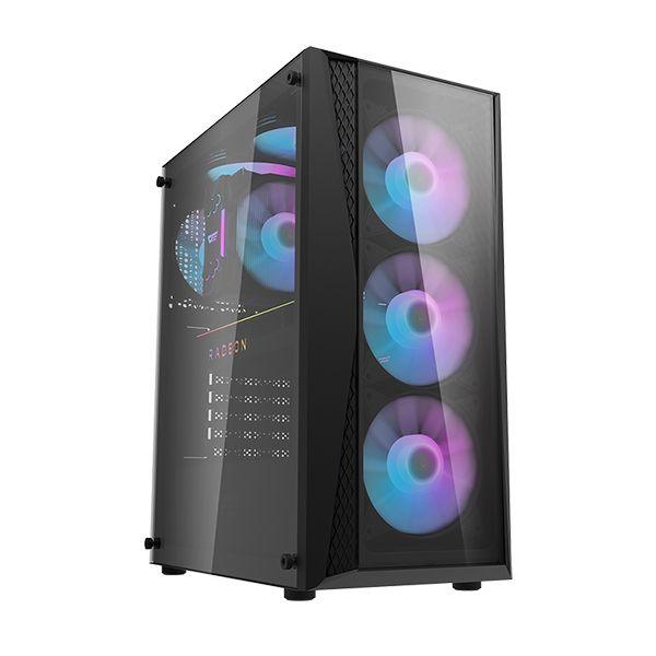 Darkflash DK352 Plus ATX Gaming PC Case (Black) - DataBlitz