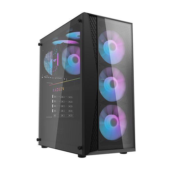 Darkflash DK352 Plus ATX Gaming PC Case (Black) - DataBlitz