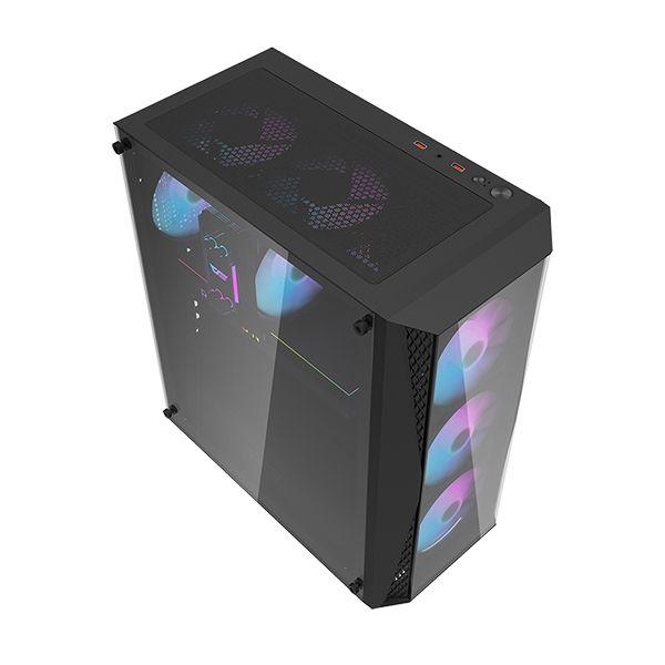 Darkflash DK352 Plus ATX Gaming PC Case (Black) - DataBlitz