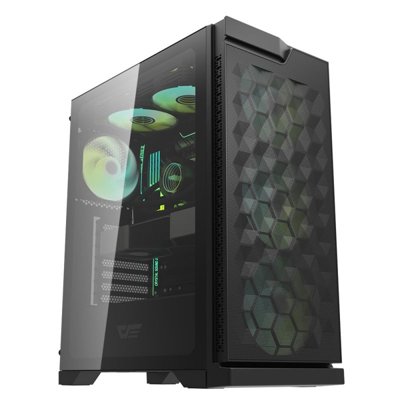 Darkflash DK361 Luxury ATX PC Case (Black)
