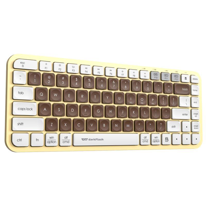 Darkflash V200 Wireless Bluetooth Keyboard (Mocha) - DataBlitz