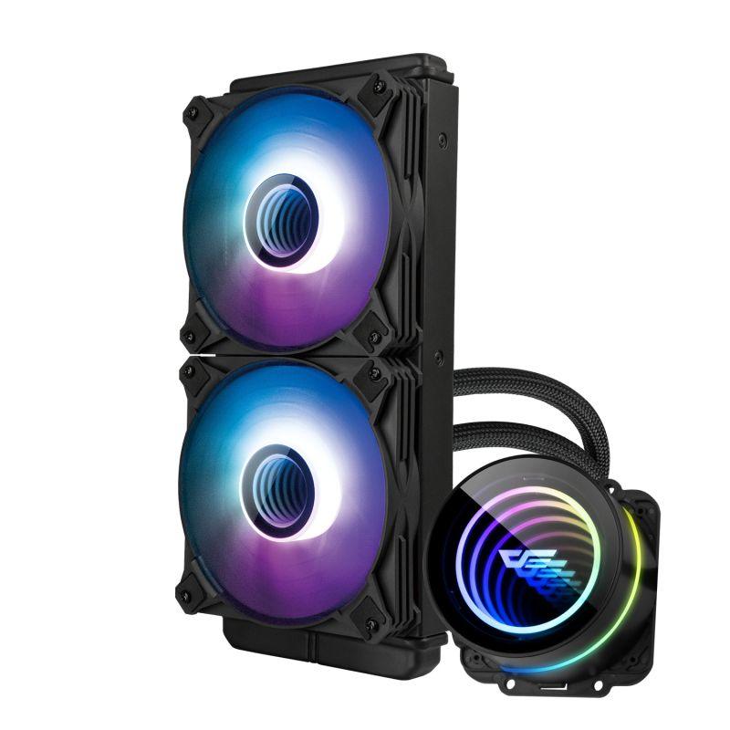 Darkflash Twister DX-240 V2.6 All-In-One 240MM Liquid CPU Cooler (Black) - DataBlitz