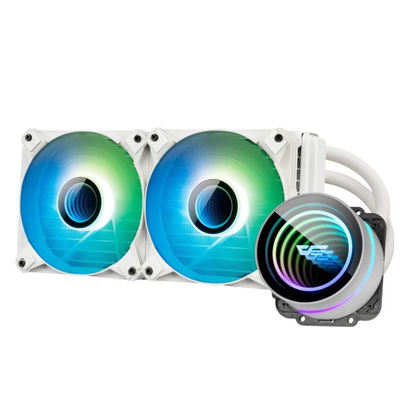 Darkflash Twister DX-240 V2.6 All-In-One 240MM Liquid CPU Cooler (White) - DataBlitz