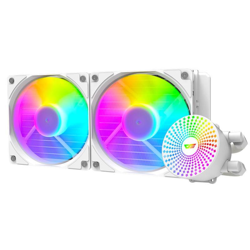 Darkflash Radiant DC-240 ARGB All-In-One 240MM Liquid CPU Cooler (White) - DataBlitz