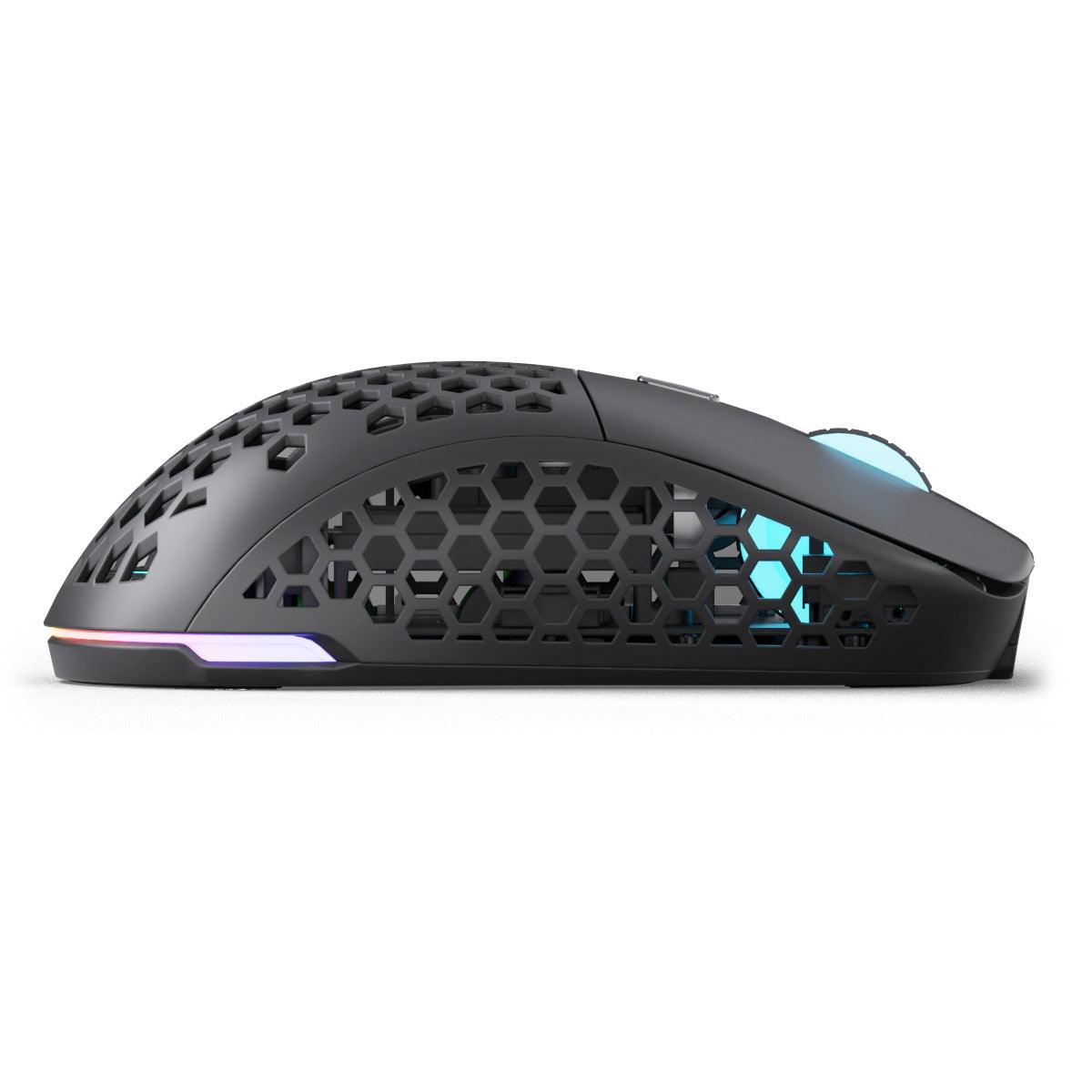 PWNAGE Ultra Custom Symm 1 Gen 2.0 RGB Wireless Gaming Mouse Honeycomb Sides (Black) (UC-S-H-B) - DataBlitz