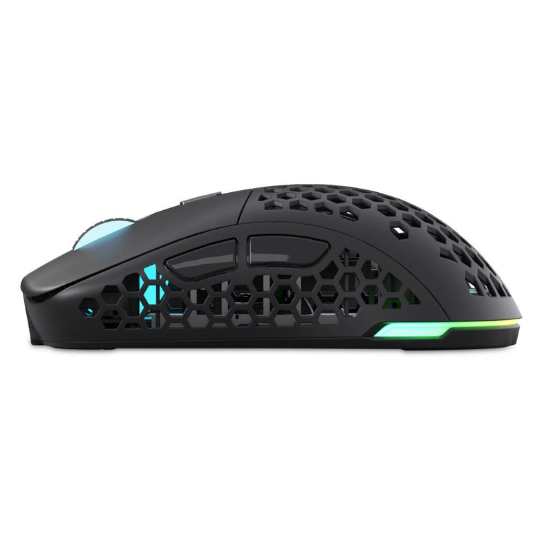 PWNAGE Ultra Custom Symm 1 Gen 2.0 RGB Wireless Gaming Mouse Honeycomb Sides (Black) (UC-S-H-B) - DataBlitz
