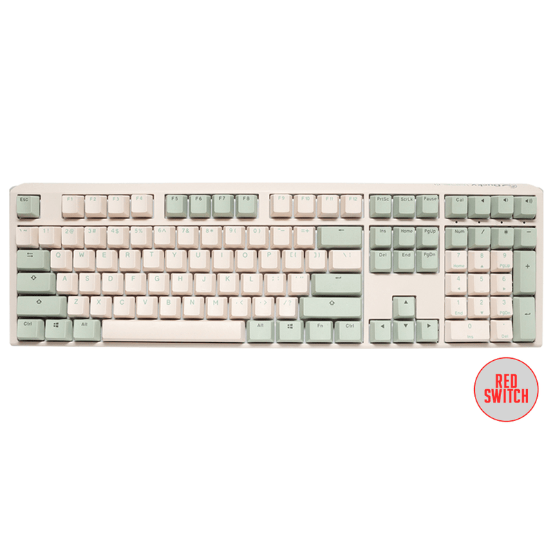 DUCKY ONE 3 MATCHA FULL-SIZE HOTSWAP DOUBLE SHOT PBT MECHANICAL KEYBOARD (CHERRY MX RED) (DKON2108-RUSPDMAEGGC1) - DataBlitz