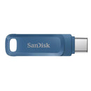 SANDISK ULTRA DUAL DRIVE GO USB 3.1 TYPE-C 64GB FLASH DRIVE (NAVY BLUE) - DataBlitz
