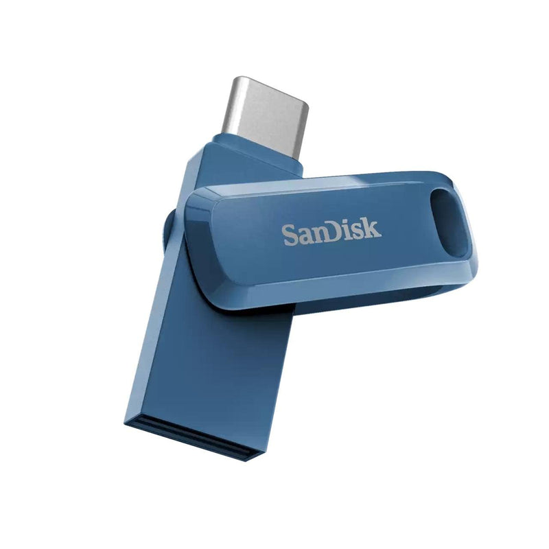 SANDISK ULTRA DUAL DRIVE GO USB 3.1 TYPE-C 64GB FLASH DRIVE (NAVY BLUE) - DataBlitz