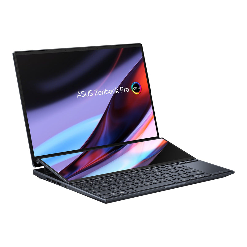 ASUS Zenbook PRO 14 Duo Oled UX8402ZE-M3050WS (Black) | 14" 2.8K Oled | i7-12700H | 16 GB DDR5 | RTX™ 3050 Ti | 512 GB SSD | Windows 11 Home - DataBlitz