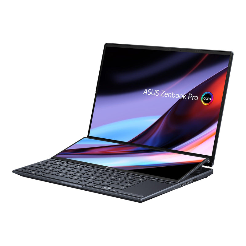 ASUS Zenbook PRO 14 Duo Oled UX8402ZE-M3050WS (Black) | 14" 2.8K Oled | i7-12700H | 16 GB DDR5 | RTX™ 3050 Ti | 512 GB SSD | Windows 11 Home - DataBlitz