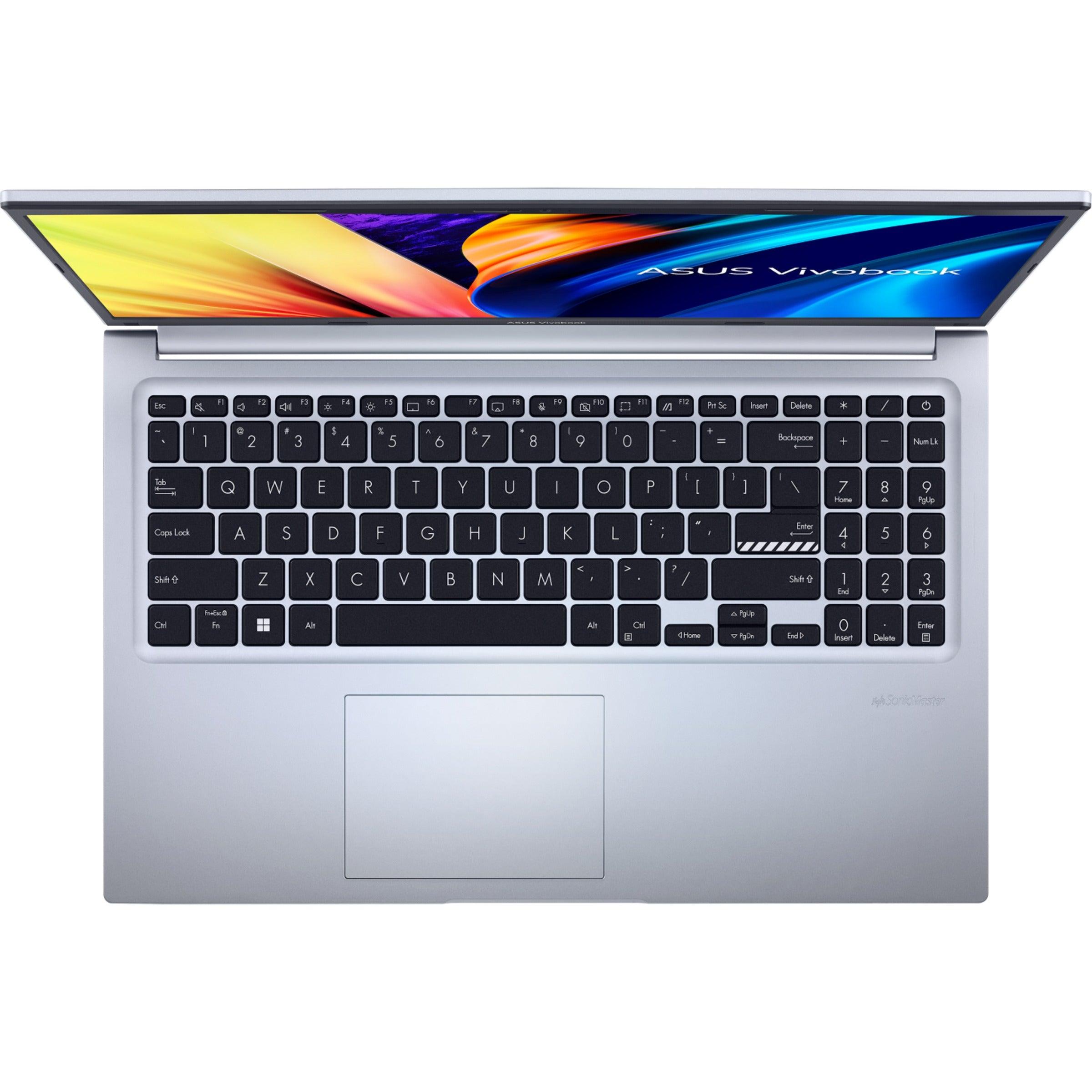 Asus Vivobook 15 X1502ZA-BQ454WS 15.6-Inch FHD Laptop (Icelight Silver)  | 15.6" FHD (1920 x 1080) | i5-1235U | 8GB RAM | 512GB SSD | Intel® UHD Graphics | Windows 11 Home | MS Office H&S 2021 | ASUS BP1504 Casual Backpack - DataBlitz