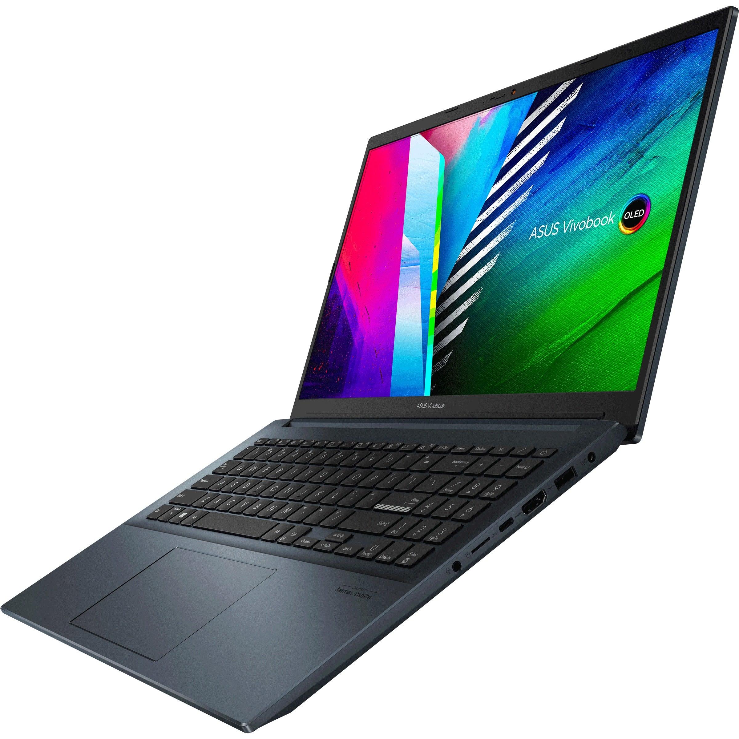 Asus Vivobook 15 OLED M3500QC-KJ498WS Laptop (Quiet Blue) | 15.6” FHD (1920 x 1080) | Ryzen™ 5 5600H | 512 GB SSD | RTX 3050 | Windows 11 Home | MS Office Home & Student 2021 | Asus BP1504 Casual Backpack - DataBlitz