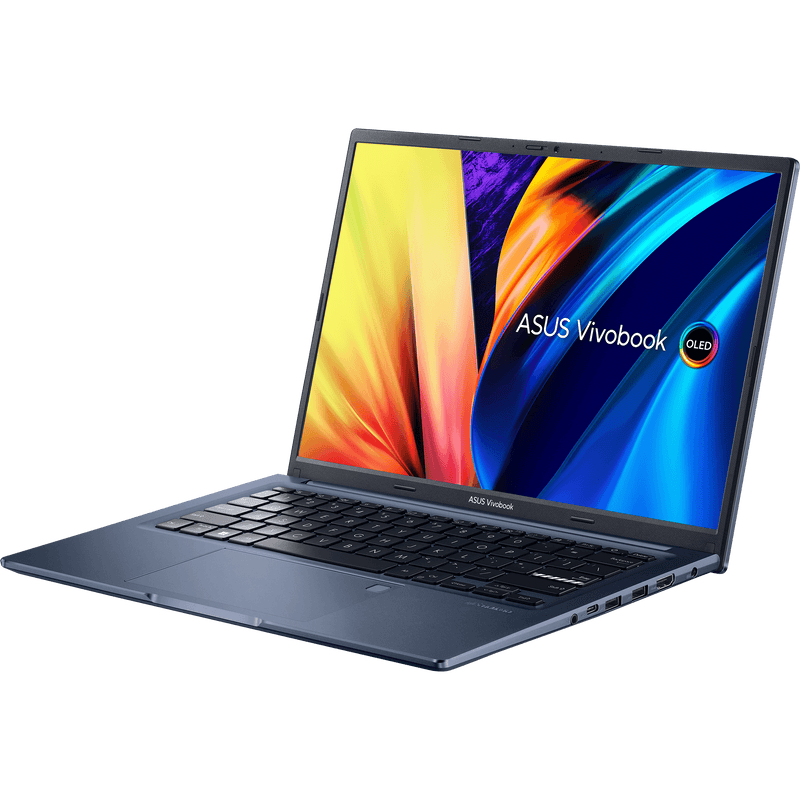 Asus Vivobook 14X OLED X1403ZA-KM116WS Laptop (Quiet Blue) | 14" 2.8K | i5-12500H | 8 GB RAM DDR4 | 512 GB SSD | Intel UHD Graphics | Windows 11 Home | MS Office Home & Student 2021 | Asus BP1504 Casual Backpack - DataBlitz