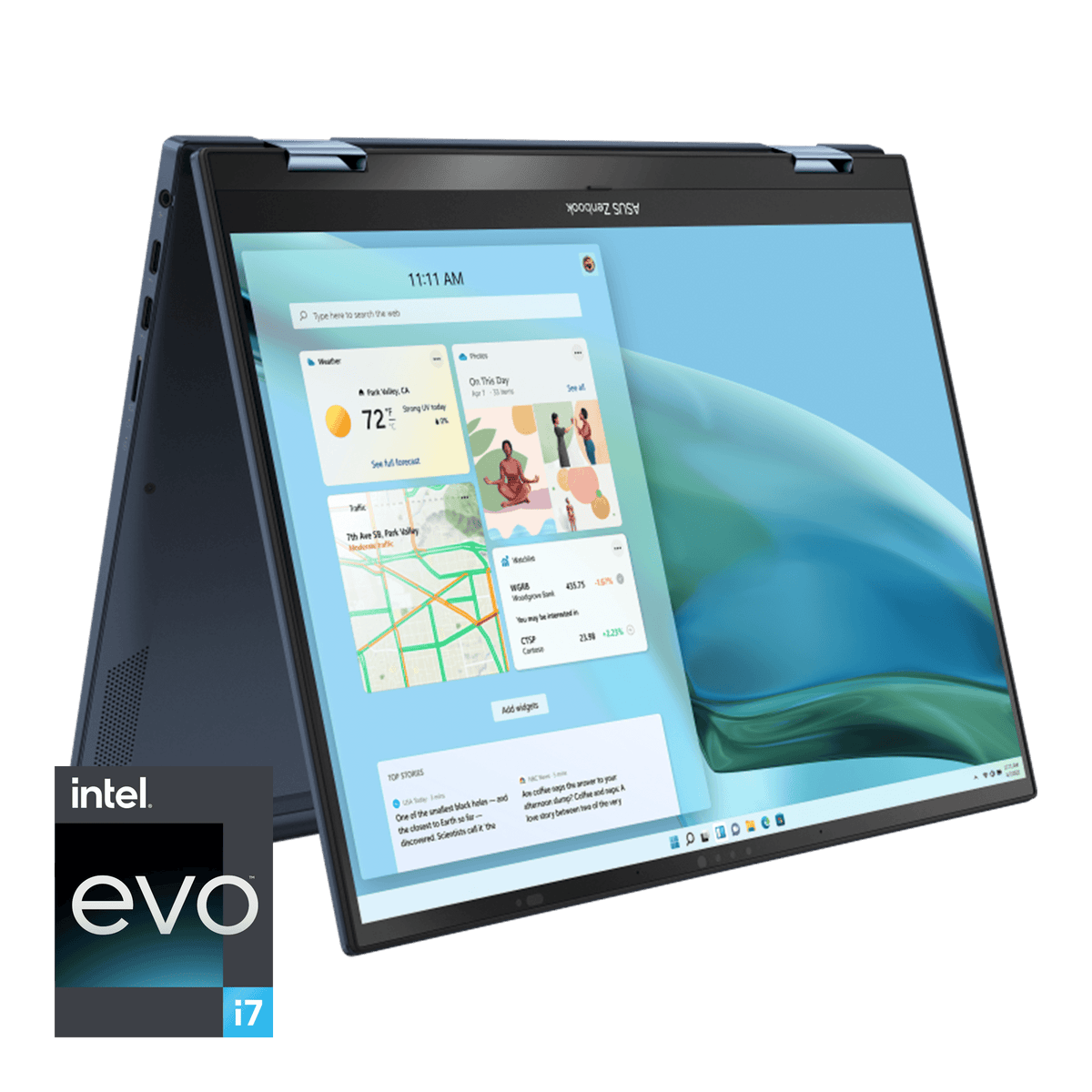 Asus Zenbook S 13 Flip Oled UP5302ZA-LX087WS Laptop (Ponder Blue) | 13.3" WQXGA | i7-1260P  | 16GB LPDDR5 | 1TB SSD | Intel® Iris Xe Graphics | Windows 11 Home | MS Office H&S 2021 | Asus Sleeve - DataBlitz