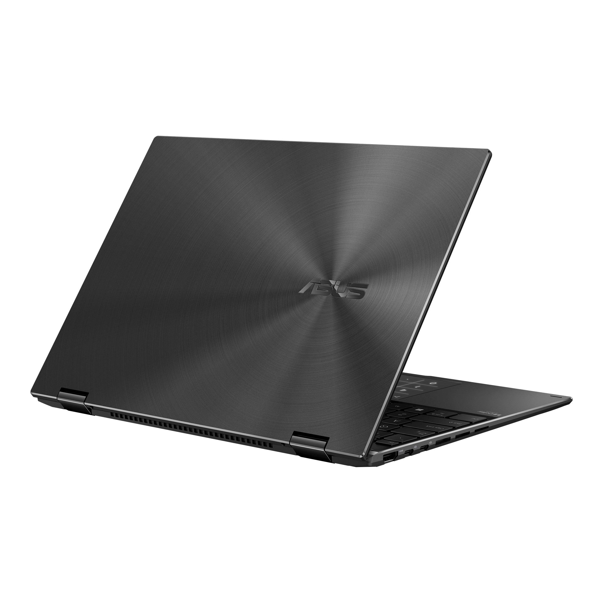 Asus Zenbook 14 Flip OLED UN5401RA-KU095WS Laptop (Jade Black) | 14" 4K (3840 x 2400) OLED | Ryzen™ 9 6900HX | 16GB LPDDR5 RAM | 512GB SSD | AMD Radeon™ Graphics | Windows 11 Home | MS Office Home & Student 2021 | Asus Sleeve - DataBlitz