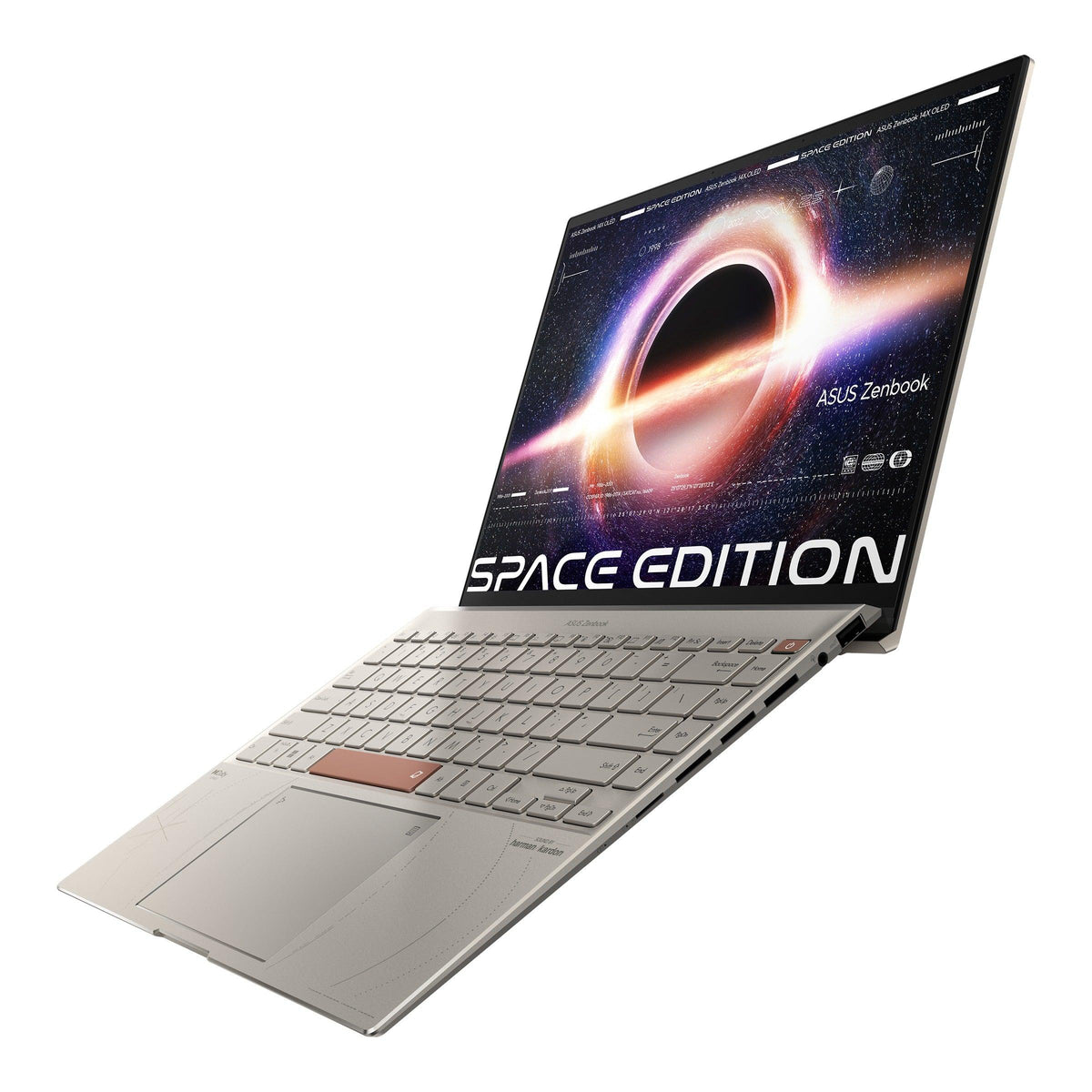 ASUS Zenbook 14X Space Edition UX5401ZAS-KN072WS Convertible Laptop (Zero-g Titanium) | 14”  2.8K Oled | i5-12500H | 16GB LPDDR5 | 512 GB SSD | Iris Xᵉ Graphics | Windows 11 Home | MS Office H&S 2021 | ASUS BP1504 Backpack - DataBlitz