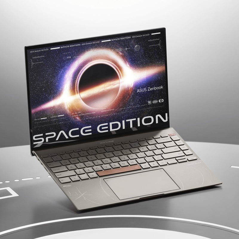 ASUS Zenbook 14X Space Edition UX5401ZAS-KN072WS Convertible Laptop (Zero-g Titanium) | 14”  2.8K Oled | i5-12500H | 16GB LPDDR5 | 512 GB SSD | Iris Xᵉ Graphics | Windows 11 Home | MS Office H&S 2021 | ASUS BP1504 Backpack - DataBlitz