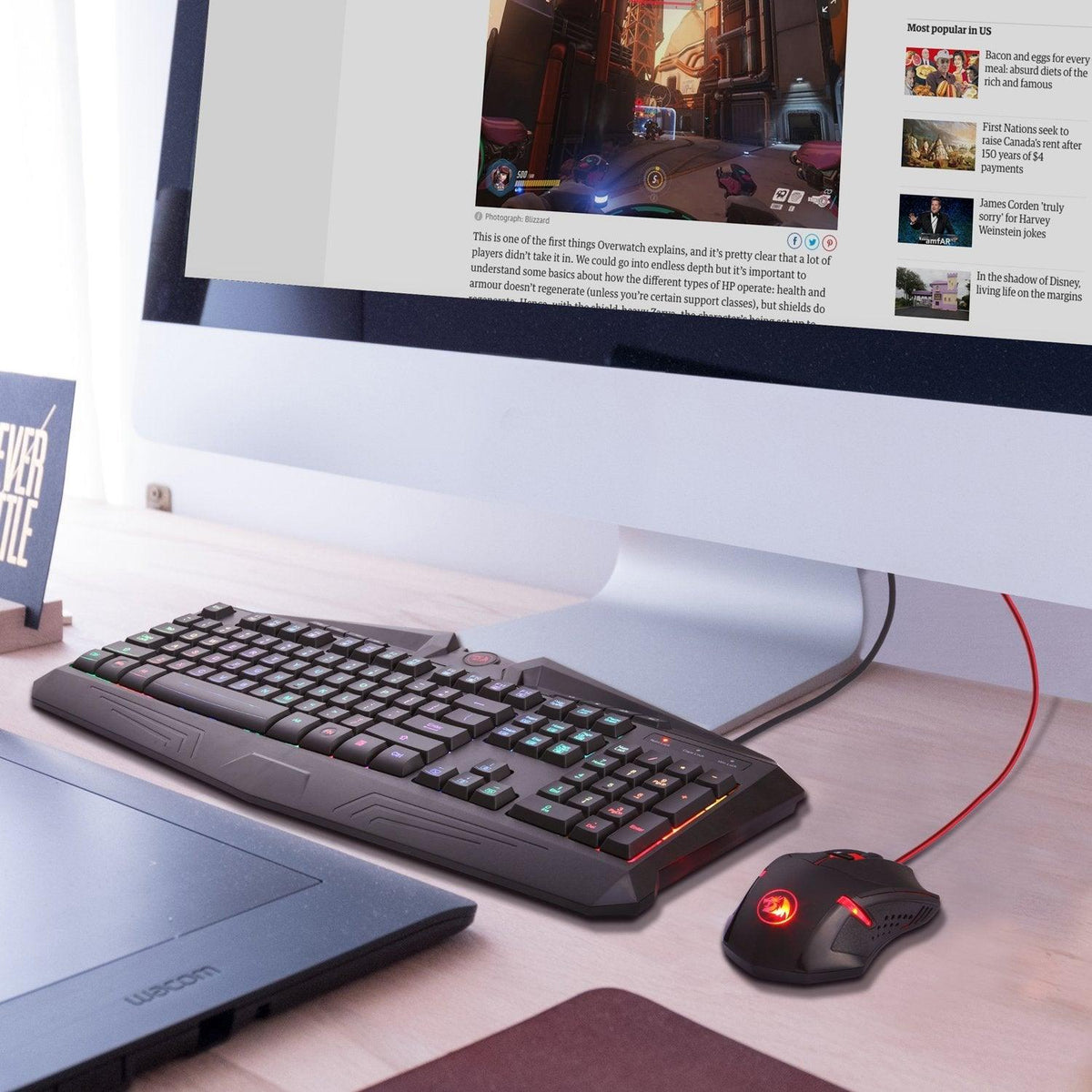 REDRAGON GAMING ESSENTIALS S101 KEYBOARD/MOUSE 2 IN 1 SET (S101-1) - DataBlitz