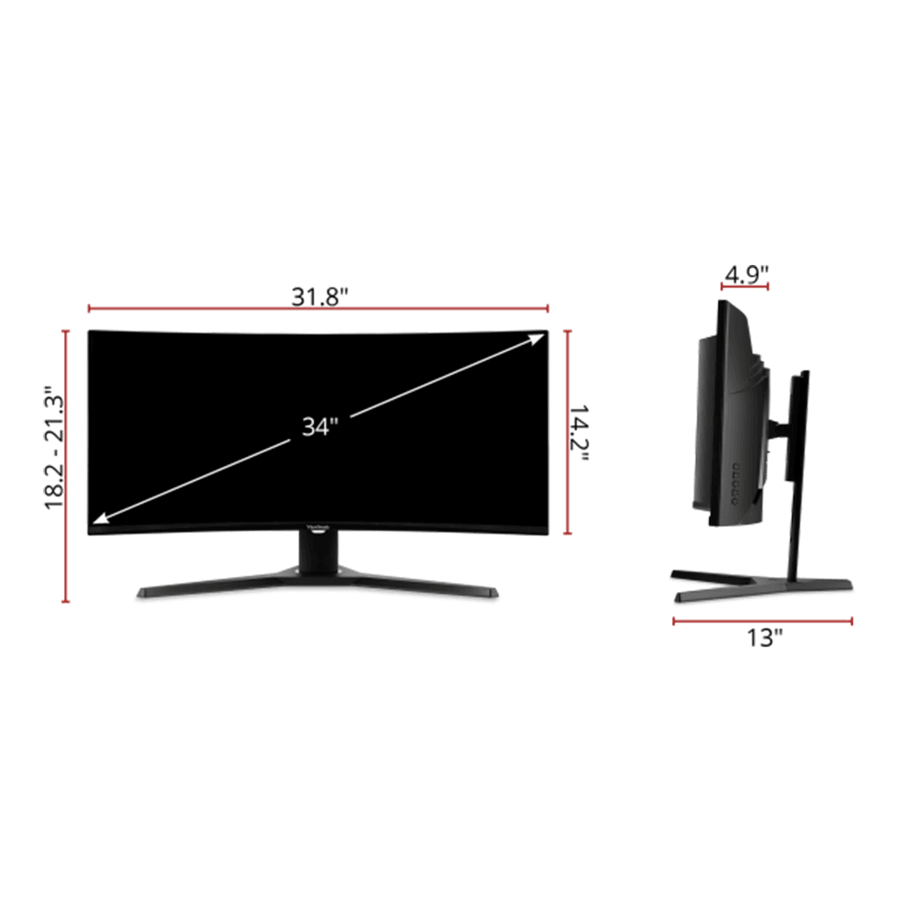 VIEWSONIC VX3418-2KPC 34" WQHD CURVED GAMING MONITOR - DataBlitz