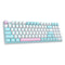 E-YOOSO Z-19 Single Light 94 Keys Hot Swappable Mechanical Keyboard White/Blue (Brown Switch) - DataBlitz