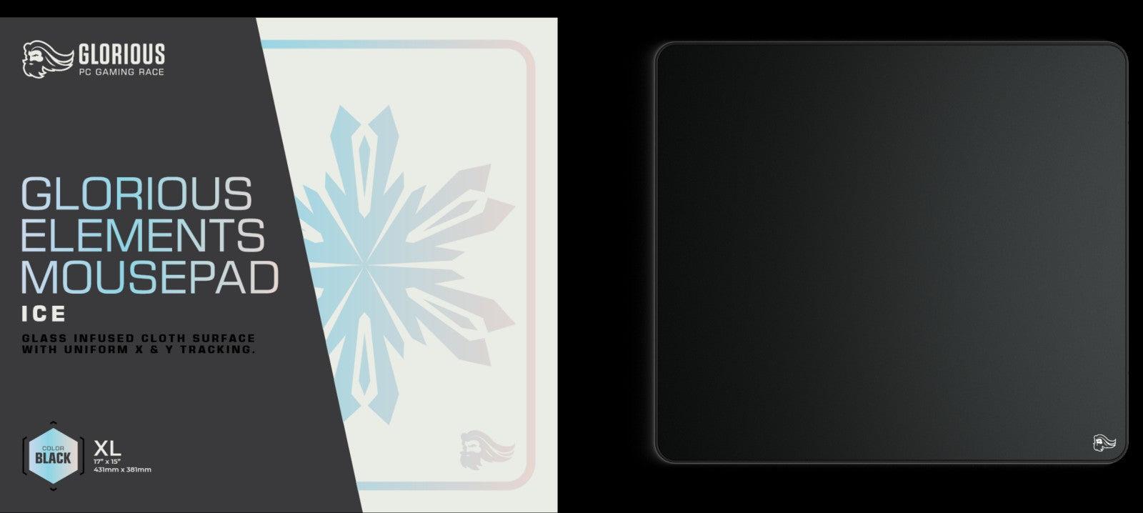 GLORIOUS ELEMENTS MOUSEPAD ICE (XL) (BLACK) - DataBlitz