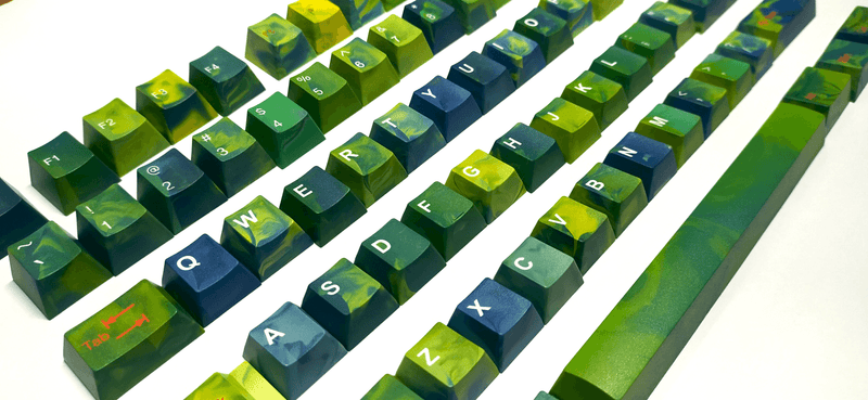 TAIHAO DOUBLE SHOT ABS KEYCAPS SET FOR CHERRY MX SWITCH (121-KEYS) (AVATAR I / GREEN) (T01OM001) - DataBlitz