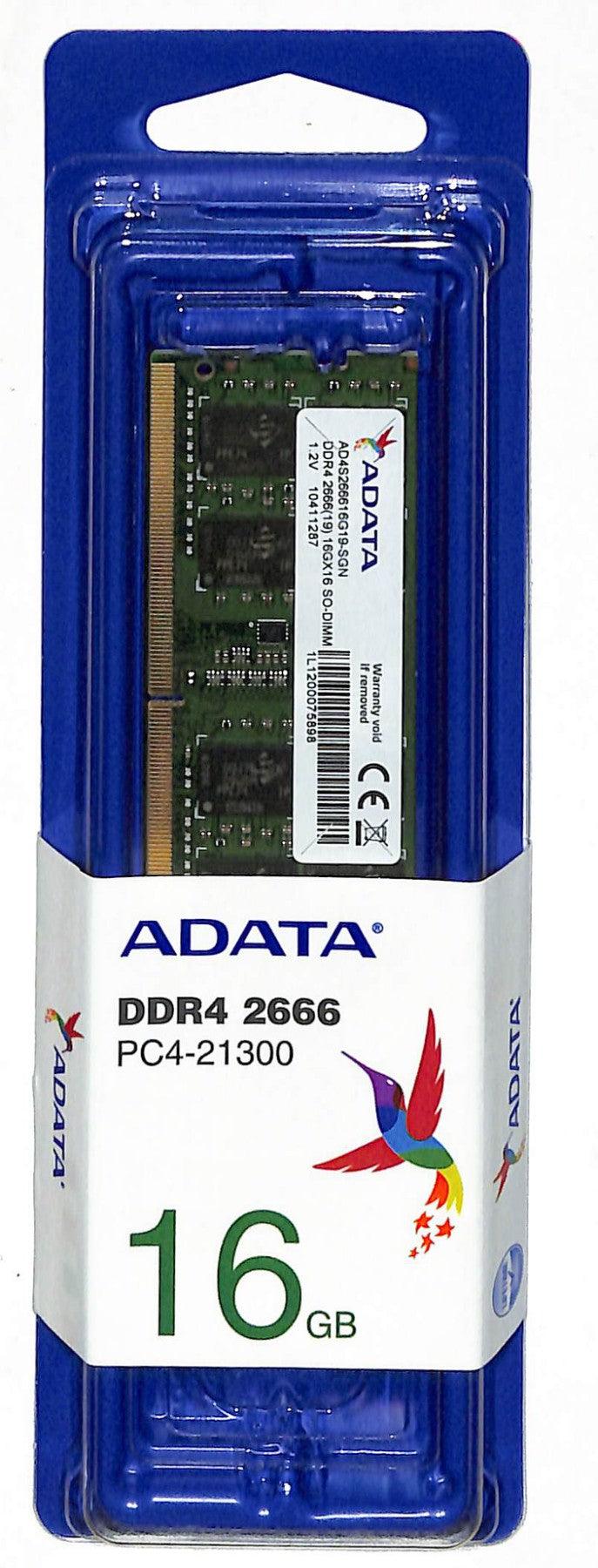DATABLITZ ECOMMERCE | ADATA 16GB DDR4 2666MHZ PC4-21300 SO-DIMM