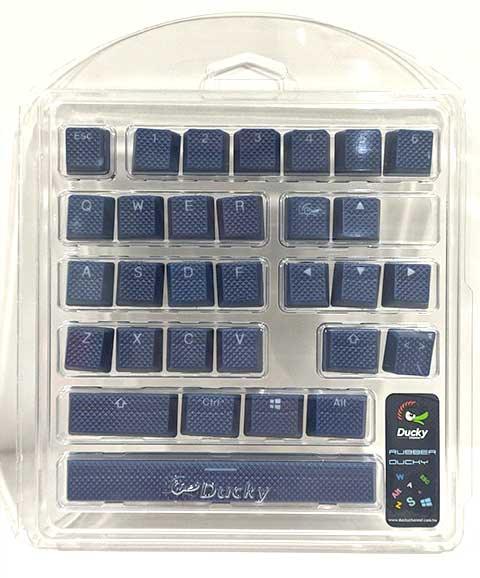 DUCKY 31-KEY PBT SEAMLESS RUBBER NAVY KEYCAP SET (DKSA31-USRDBNNO2) - DataBlitz